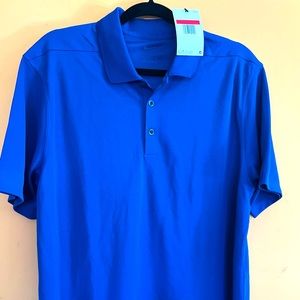 NIKE Men’s Golf polo. Size L. New-quick dry Blue-swoosh on left sleeve.